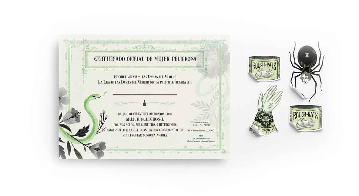 pegatinas-y-diploma-Las-damas-del-veneno