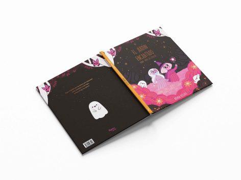 Portada completa de El Jardín Encantado, álbum ilustrado infantil lleno de aventuras y ternura
