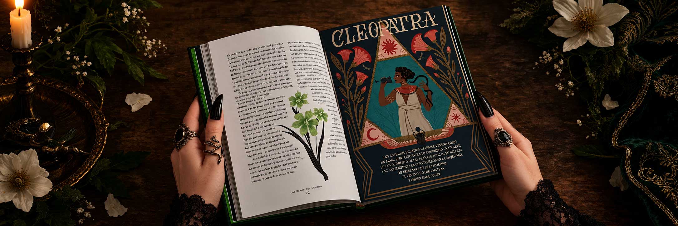 Cleopatra, una de las mujeres presentes en Las Damas del Veneno