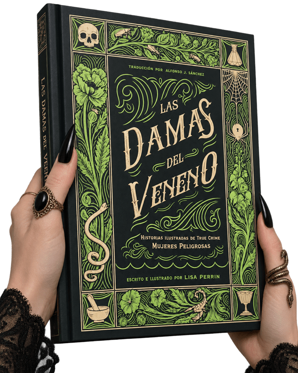 Las Damas del Veneno sostenido entre las manos